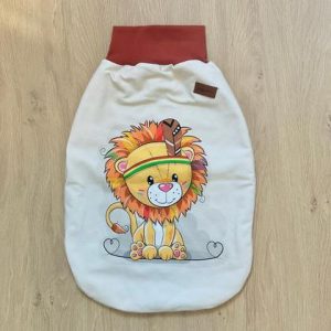 Strampelsack Löwe Gr 62-68 Pucksack Schlafsack Indiander Babydecke