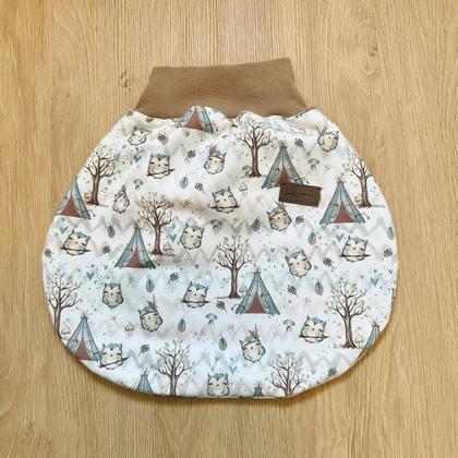 Strampelsack Eulen Gr 44-50 Pucksack Schlafsack Frühchen Geburtsgeschenk Baby