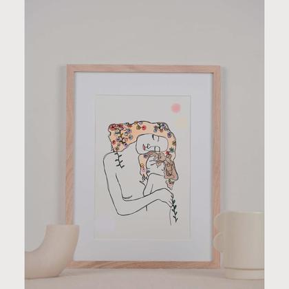 Klimt inspiriertes "Mutter und Kind"