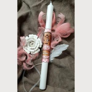 TAUFKERZE/Stabkerze "LINA" inkl. Aufbewahrungsschachtel