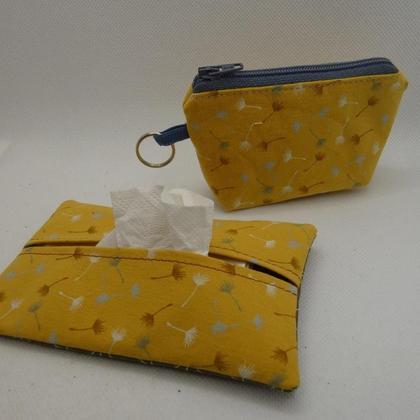 Minitasche und Taschentuchtasche Pusteblumen