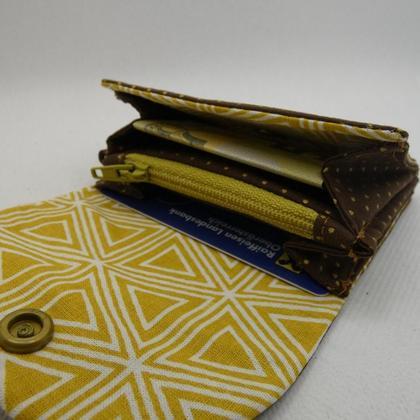 Mini-Geldtasche Braun/gelb - Image 2