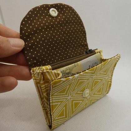 Mini-Geldtasche Gel/Braun - Image 2