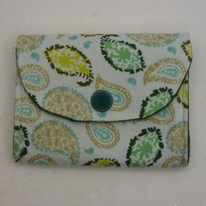 Mini-Geldtasche Grüne Tropfen