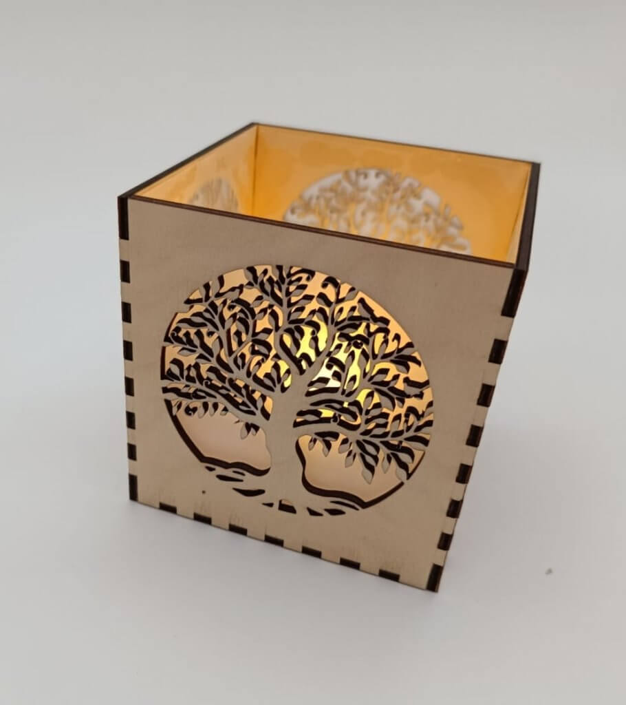 Lampe Lebensbaum, Windlicht