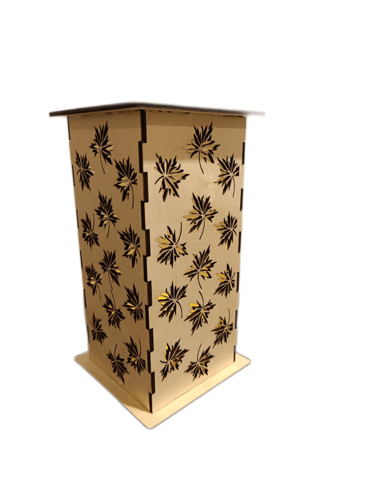 Lampe Herbstblätter, Windlicht