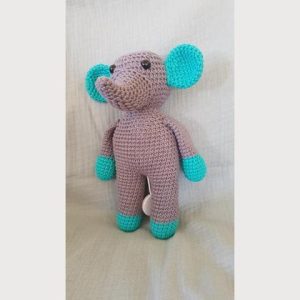 Elefant - gehäkelte Spieluhr