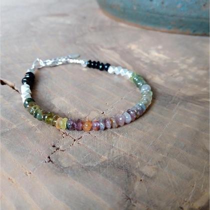 Wassermelonen Turmalin Armband