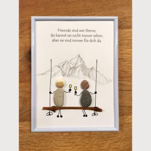 Steinbild Freundschaft