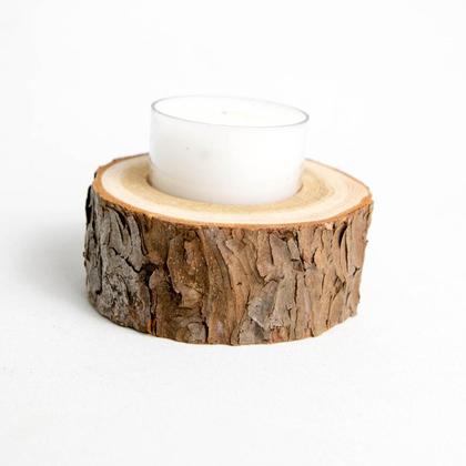 Teelichthalter Lärchenstumpf 4-5cm