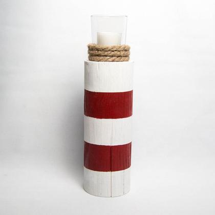 Leuchtturm mit Teelichthalter