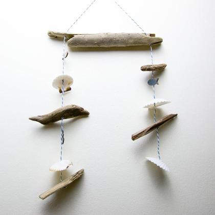 Treibholz & Muschel-Aufhänger