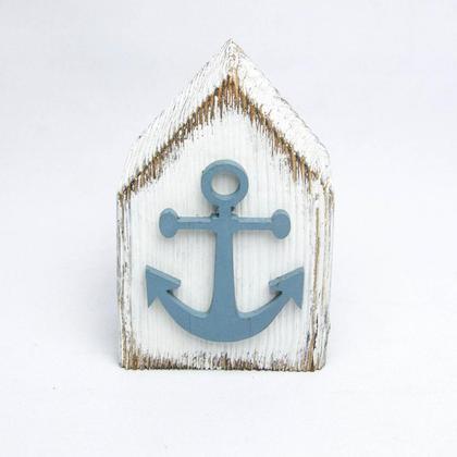 Maritimes Holzhäuschen mit Anker - Image 2