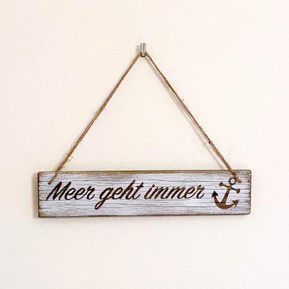 Altholz-Schild mit Lasergravur