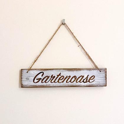 Altholz-Schild mit Lasergravur - Image 2