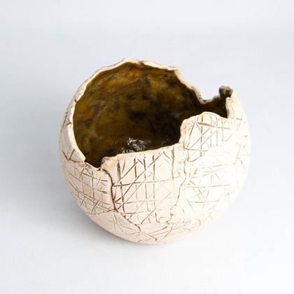 Windlicht-Kugel mit Streifen-Muster - groß - Image 3