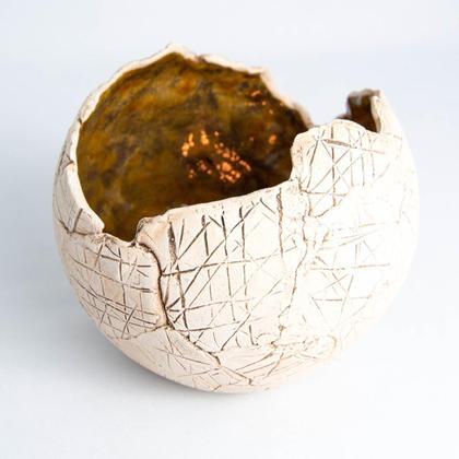 Windlicht-Kugel mit Streifen-Muster - groß - Image 2