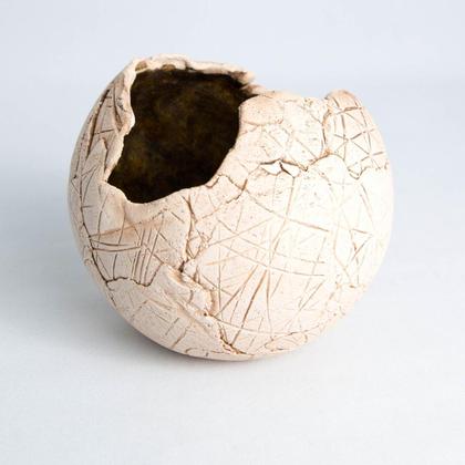 Windlicht-Kugel mit Streifen-Muster - mittel - Image 2