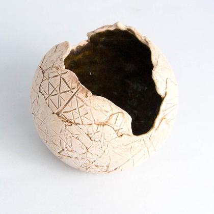 Windlicht-Kugel mit Streifen-Muster - mittel - Image 3