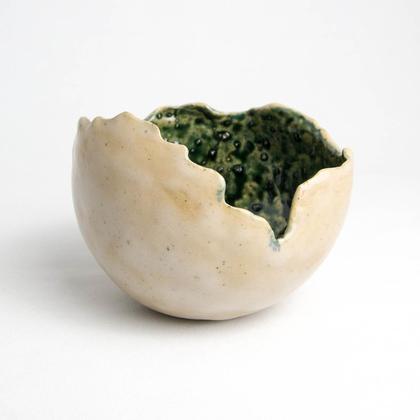 Windlichtkugel beige-grün - mittel - Image 3