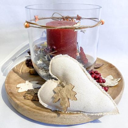 Herbstliches Leinenherz - Image 2