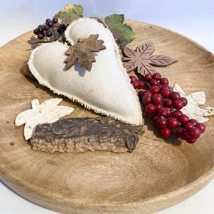 Herbstliches Leinenherz - Image 3