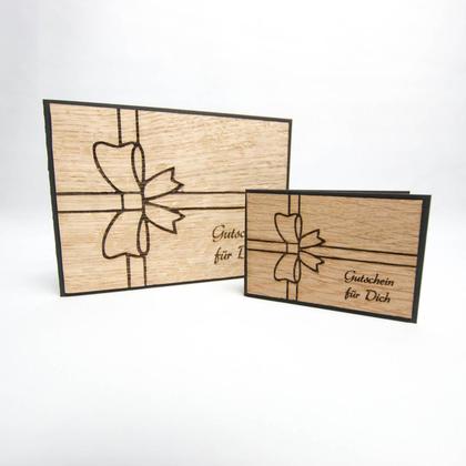 Holz-Karte "Gutschein" - Image 3