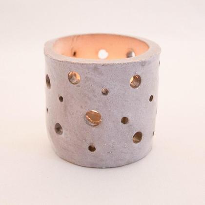 Keramik-Teelichthalter "grau" - Image 4