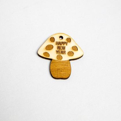 Holz-Glücksbringer "Happy New Year"