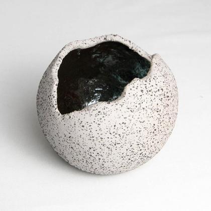 Windlicht-Kugel in Steinoptik - mittel - Image 3