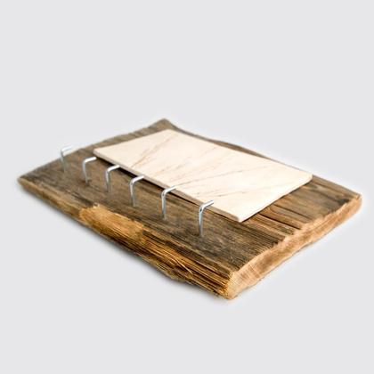 Altholz-Keramik Schlüsselbrett mit Gräsern - Image 4