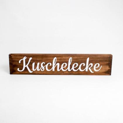 Holz-Schild "Kuschelecke"