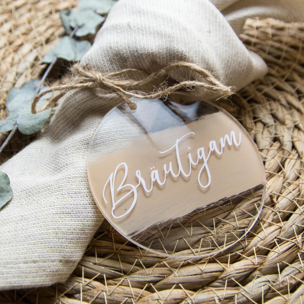 Hochzeits-Namensschild Acryl