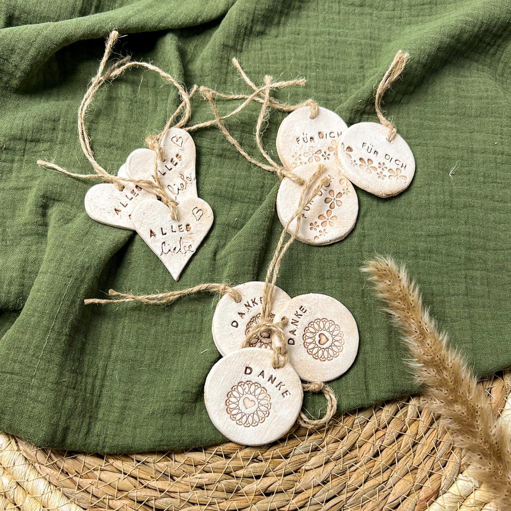 Geschenkanhänger Herz "Alles liebe" - Image 4