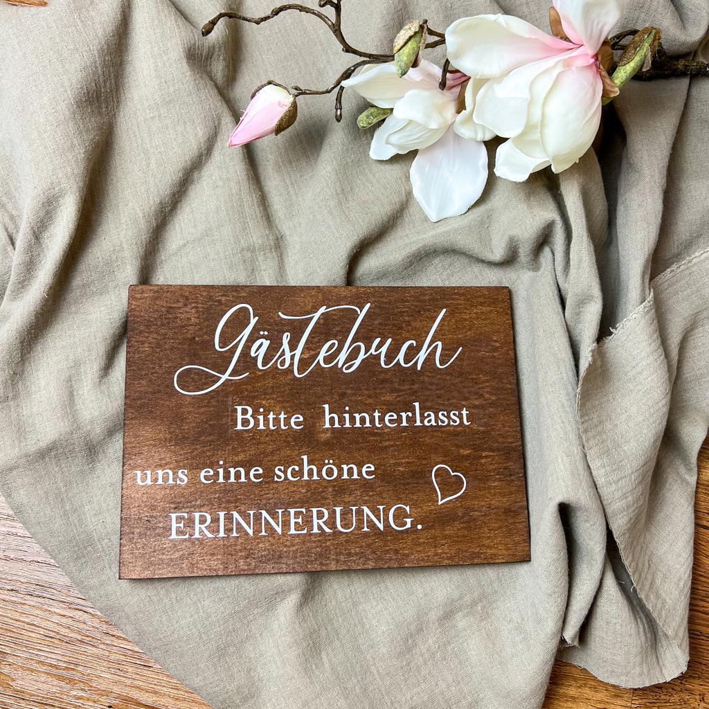 Kleines Hochzeitsschild Gästebuch - Image 2