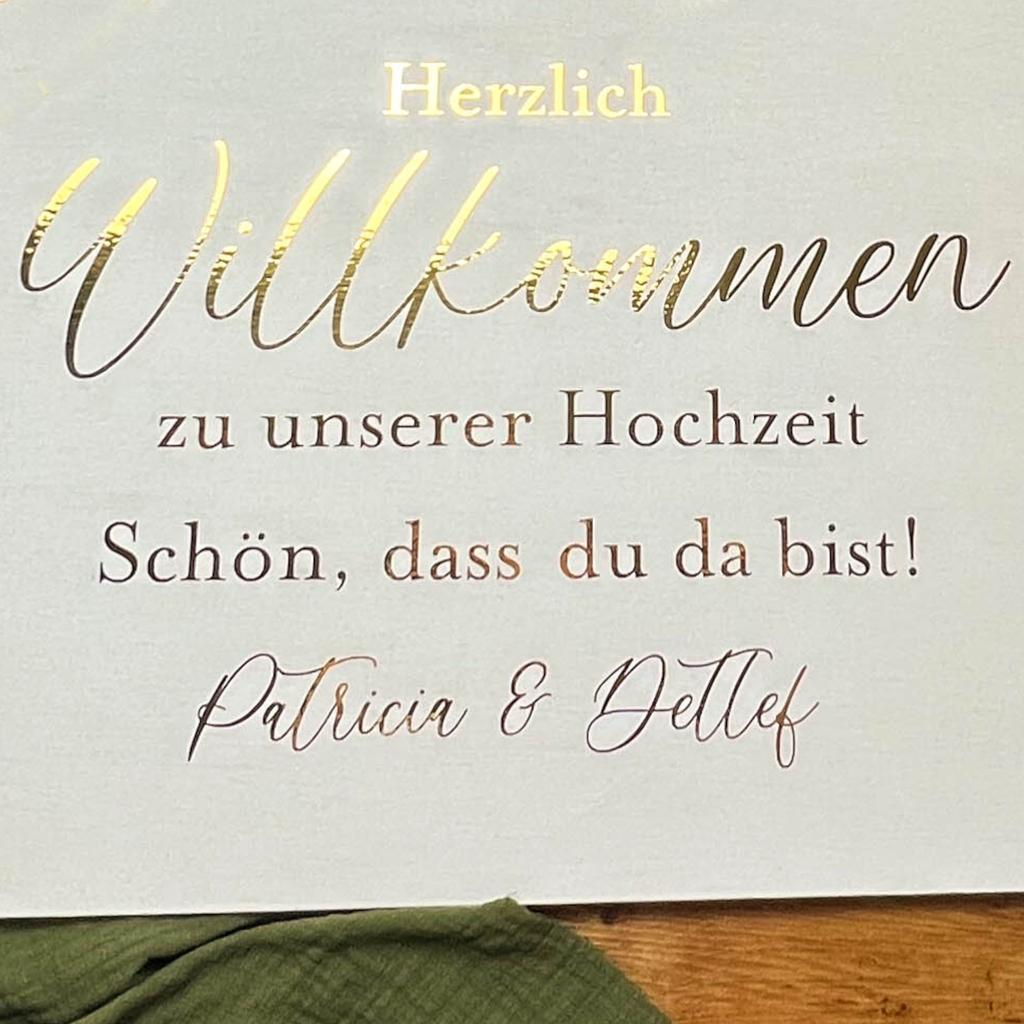 Willkommensschild Hochzeit - Image 2