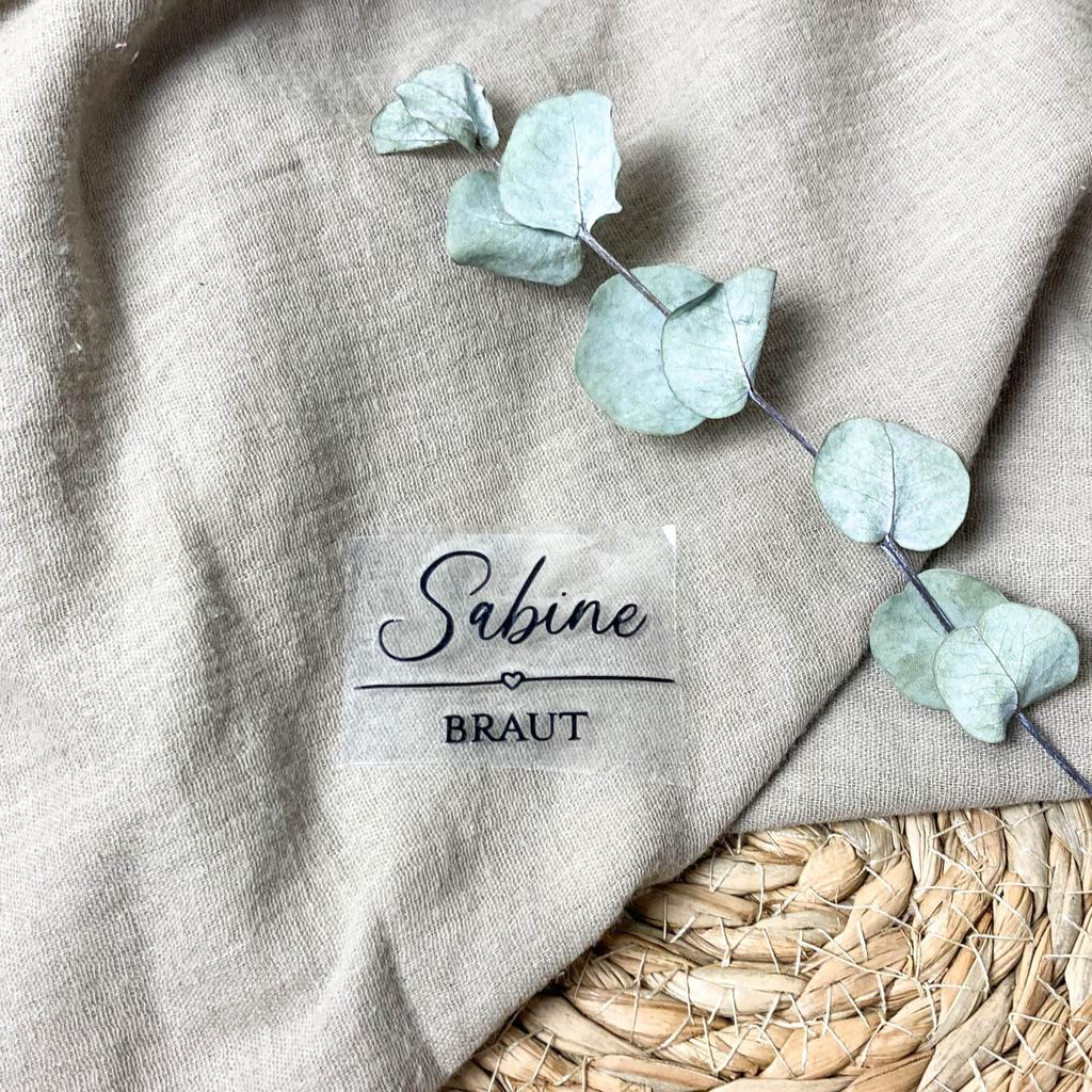 Personalisierter Aufkleber Hochzeitskleiderbügel - Image 4