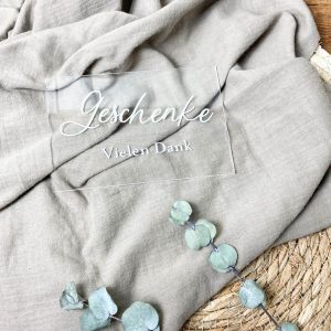 Hochzeits-Acrylschild