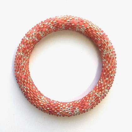 Armband rosa Winterschneeball 1