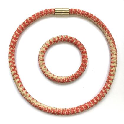 Miniperlen Schmuckset Koralle