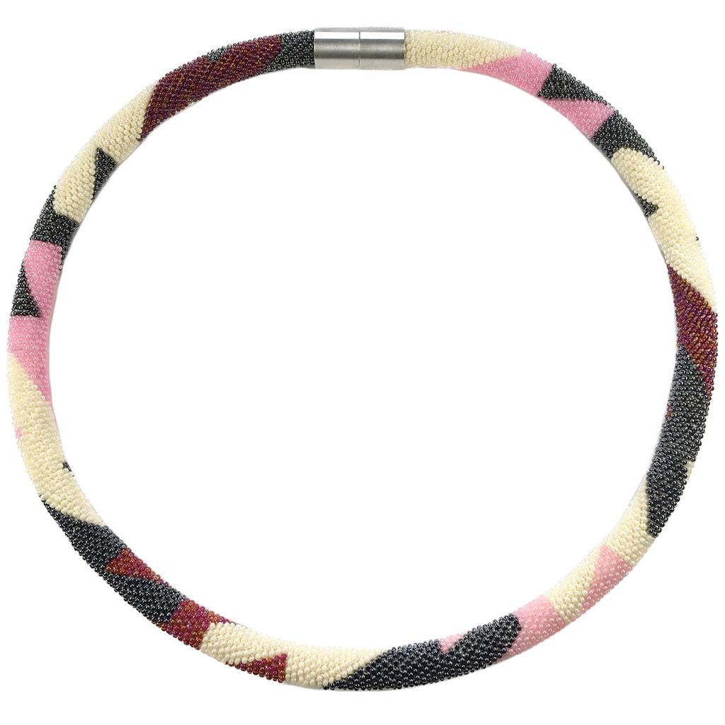 Miniperlen Halskette "Rosenbogen" - Image 2