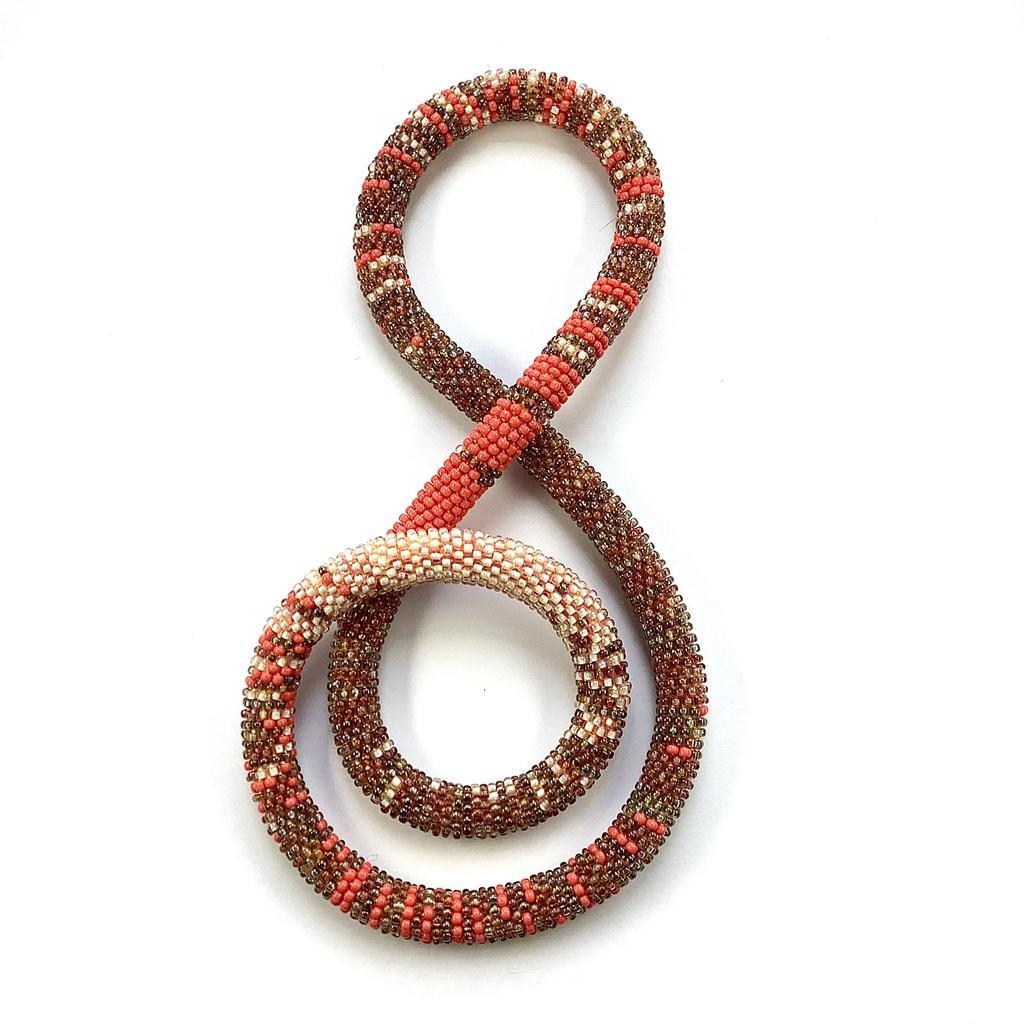 endlose Halskette "Korallengarten"