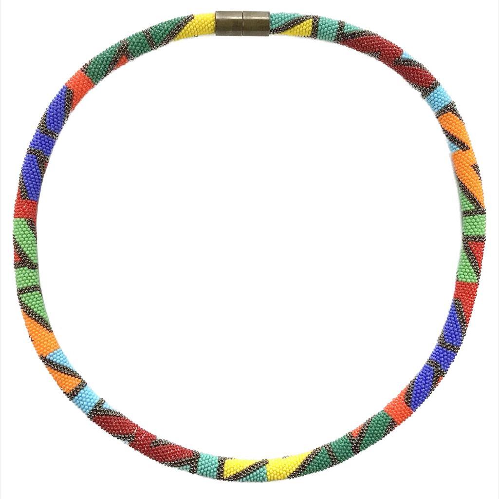 Miniperlen Halskette "Tagpfauenauge"