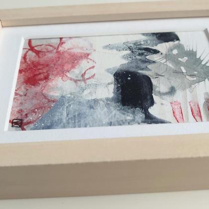 Mini Abstraktes Original Bild "Bergwetter" - Image 4