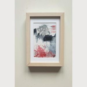 Mini Abstraktes Original Bild "Bergwetter"