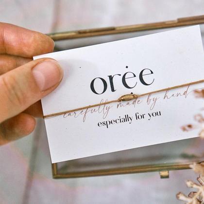 Braunes Armband mit ovaler Makrameeperle