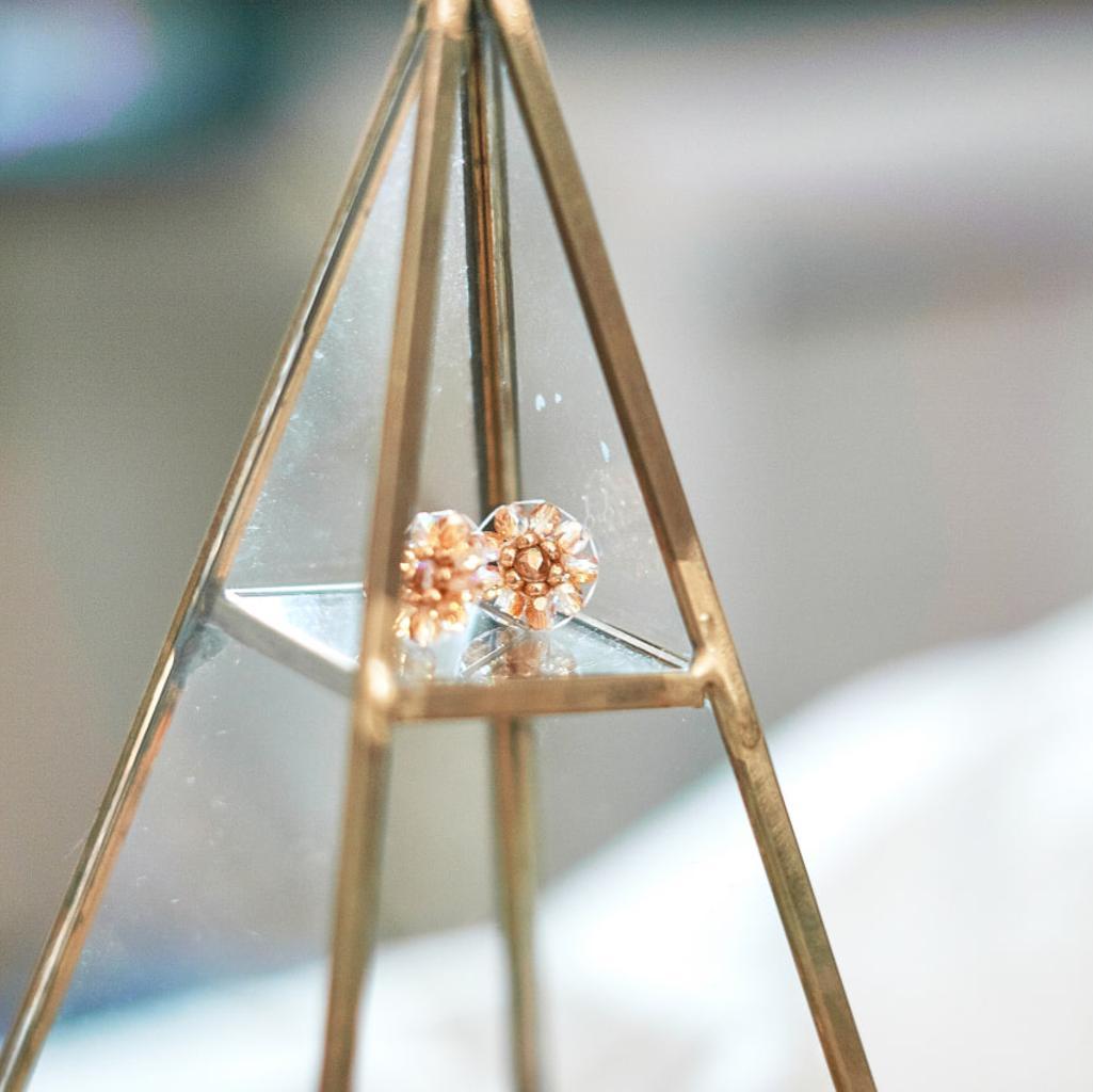 Ohrringe Modell Elise  in schimmerndem Orange