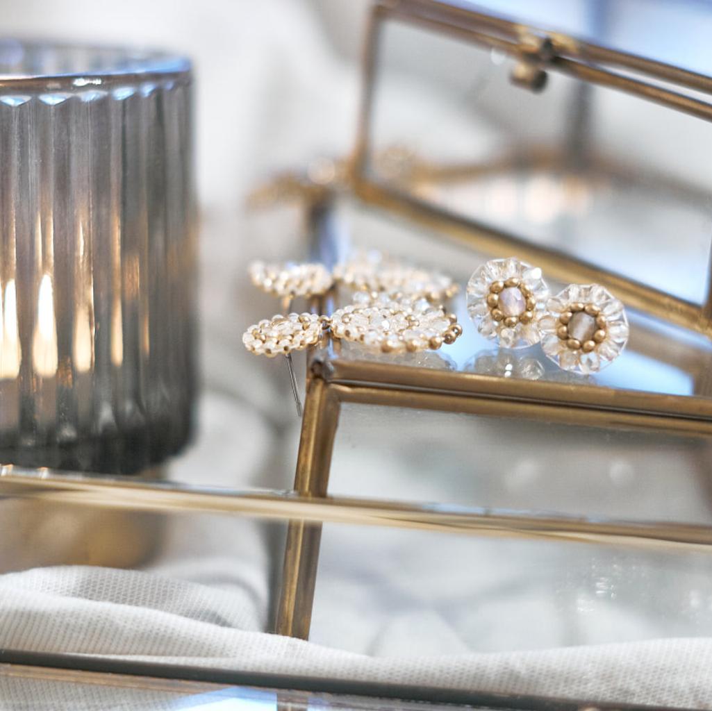 Ohrringe Modell Elise  in Honig