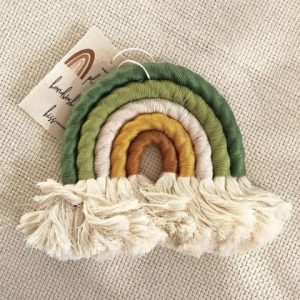 Makramee Regenbogen green magic