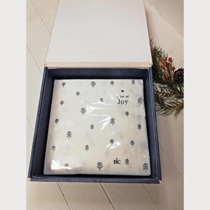 Geschenkschachtel mit Klappdeckel "Blumen blaugrün" - Image 4